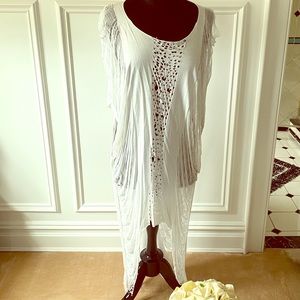 White cotton stretch top or dress